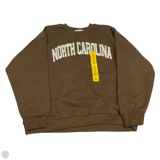 Sweatshirt Crewneck By State Of Mine In Brown, Size: M