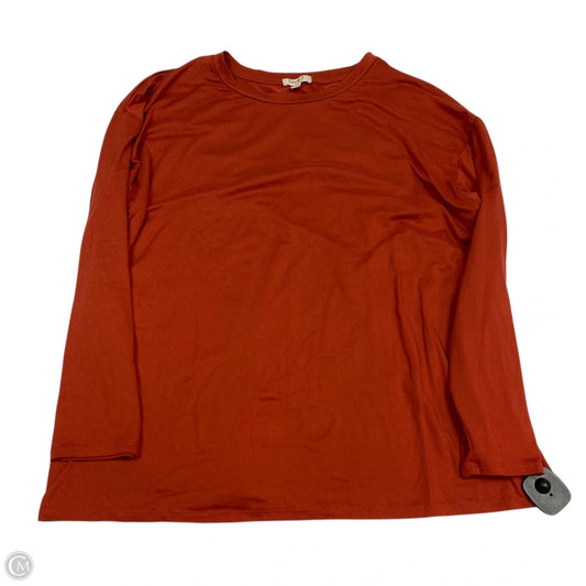 Top Long Sleeve Basic By Love J In Red, Size: Xl