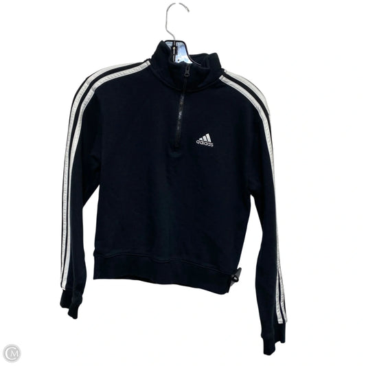 Athletic Sweatshirt Collar By Adidas In Black, Size: Xs