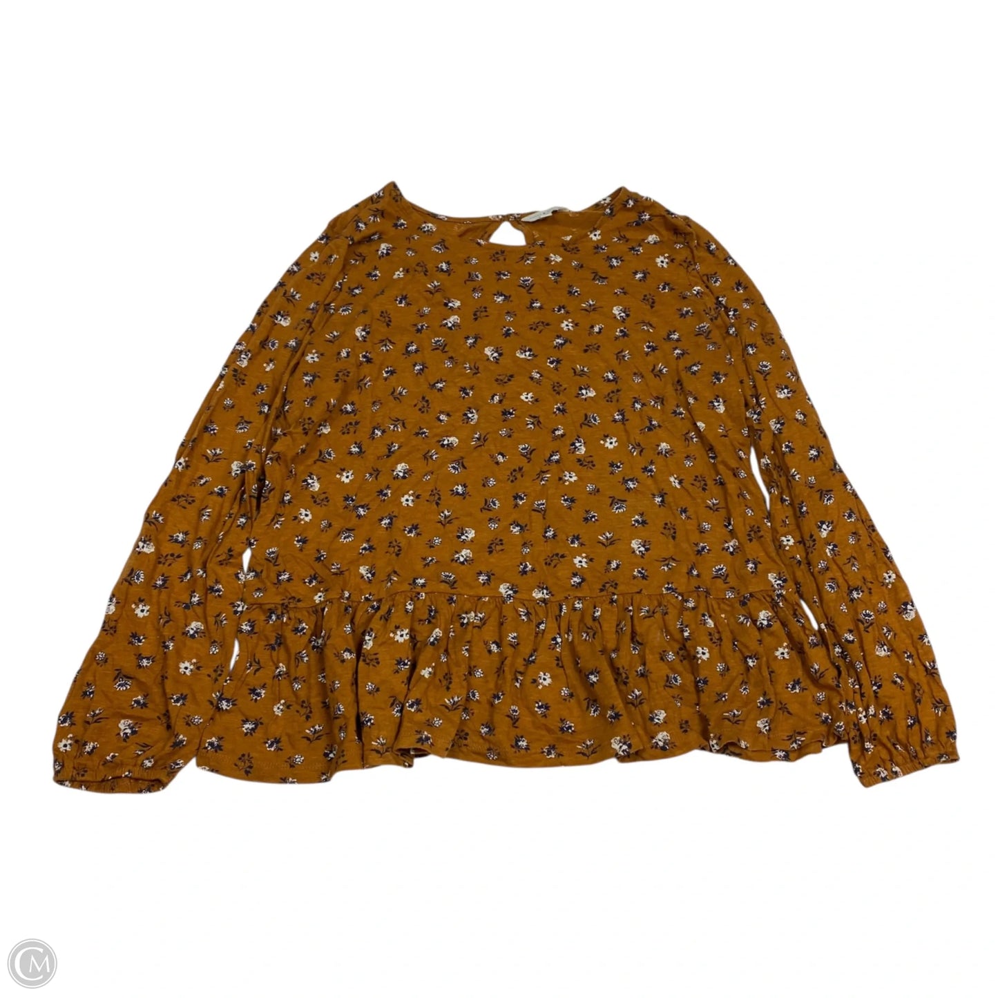 Top Long Sleeve By Lucky Brand In Brown, Size: L