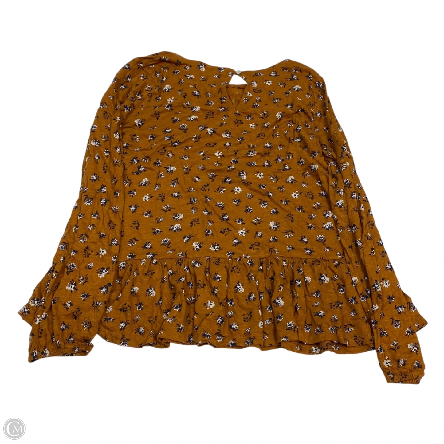 Top Long Sleeve By Lucky Brand In Brown, Size: L
