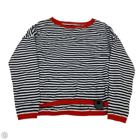 Top Long Sleeve By Cmf In Grey & White, Size: M