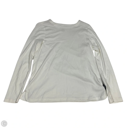 Top Long Sleeve Basic By J. Jill In White, Size: S