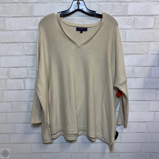 Sweater By Joseph A. In Beige, Size: Xl