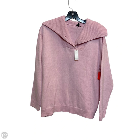 Sweater By Talbots In Pink, Size: L