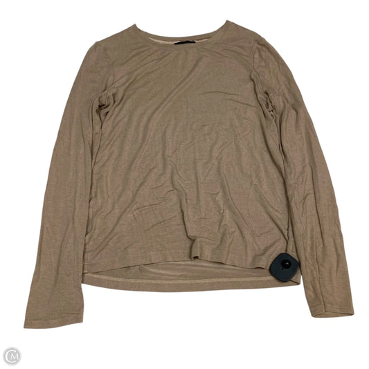 Top Long Sleeve Basic By Limited In Brown, Size: S