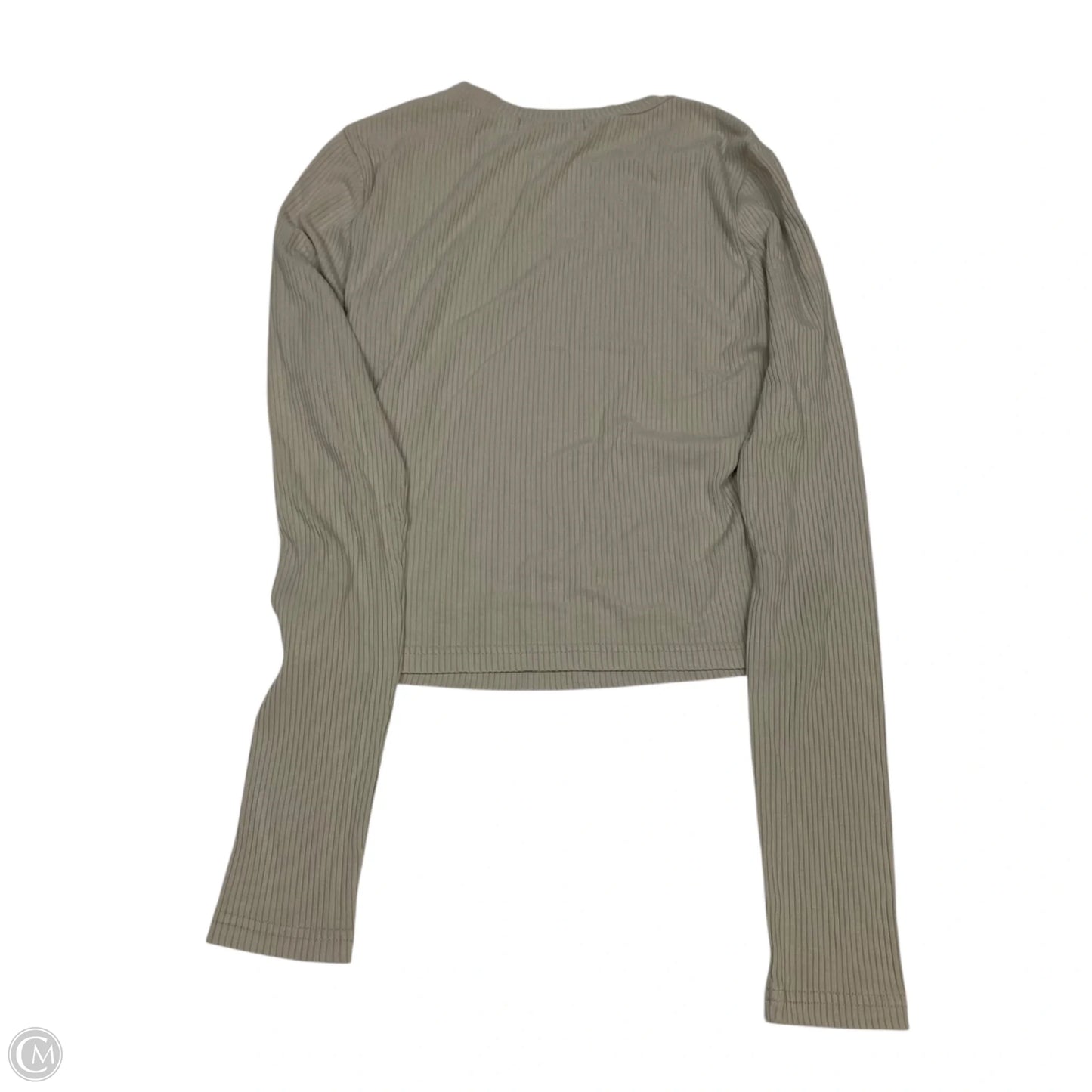 Top Long Sleeve Basic By Merokeety In Tan, Size: S