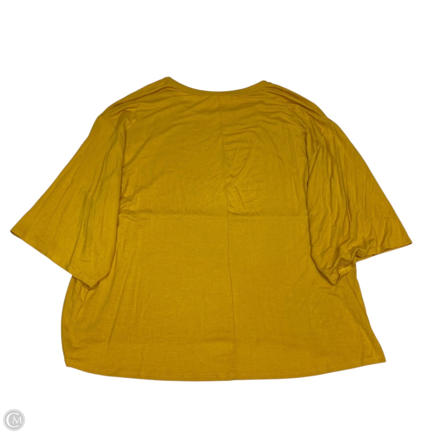 Top 3/4 Sleeve Basic By Sew In Love In Yellow, Size: Xl
