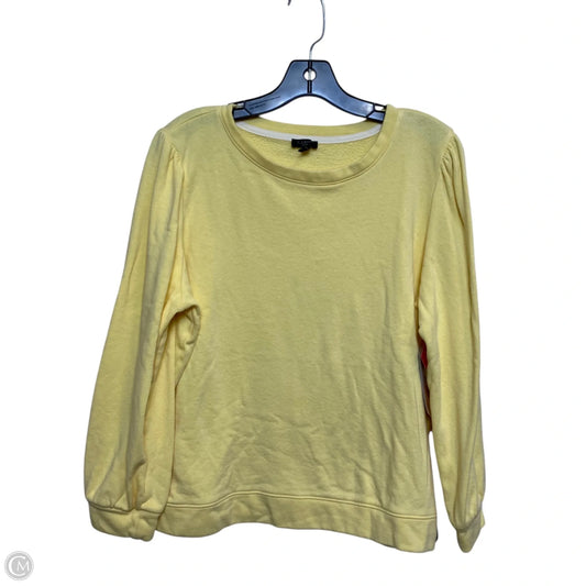 Top Long Sleeve By Talbots In Yellow, Size: Xlp