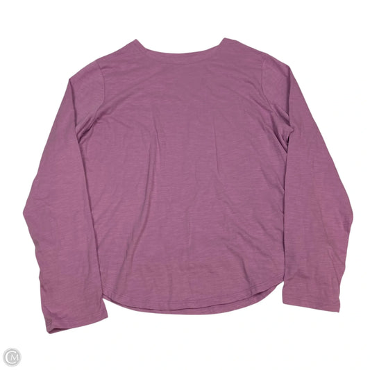 Top Long Sleeve Basic By Sonoma In Purple, Size: Xl