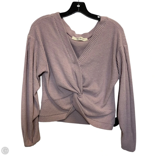 Top Long Sleeve By Lyn Burches In Purple, Size: S