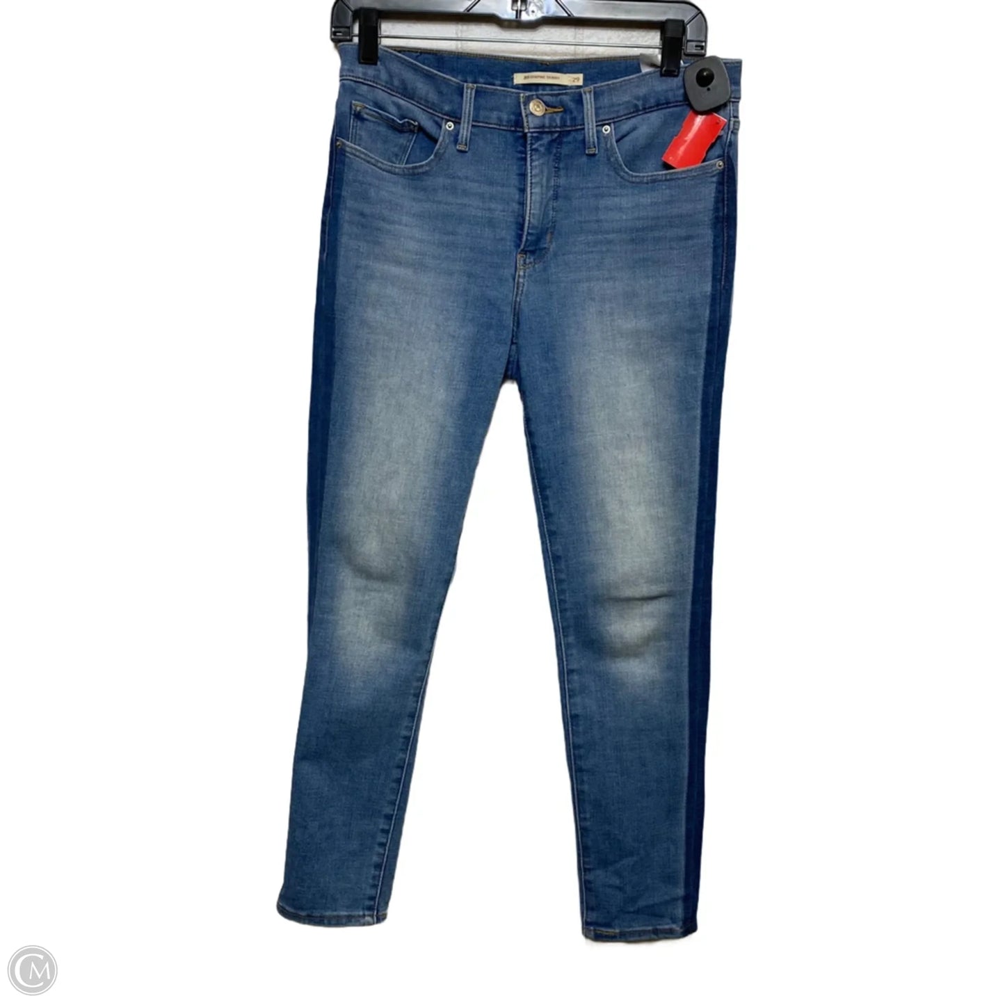 Jeans Skinny By Levis In Blue Denim, Size: 8