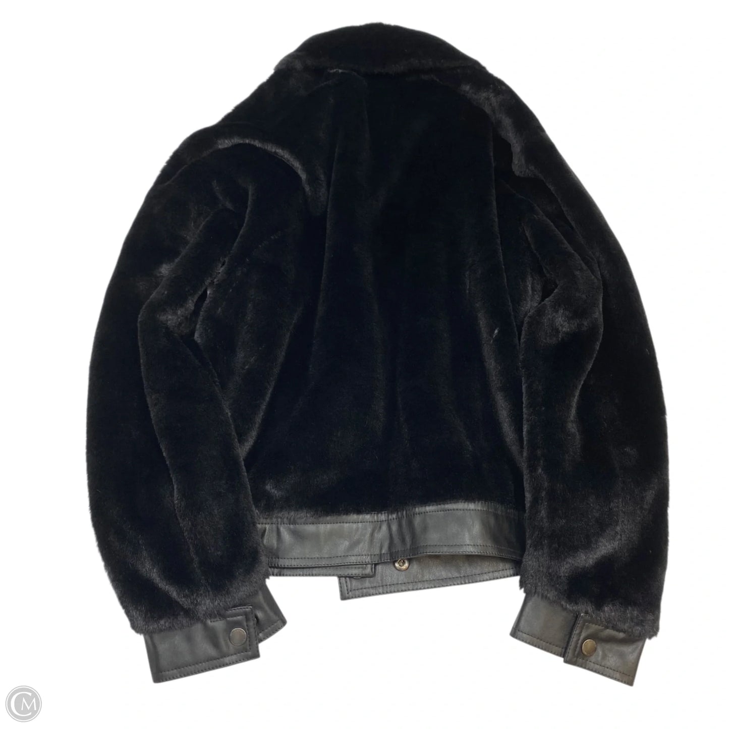 Jacket Faux Fur & Sherpa By Avec Les Filles In Black, Size: S