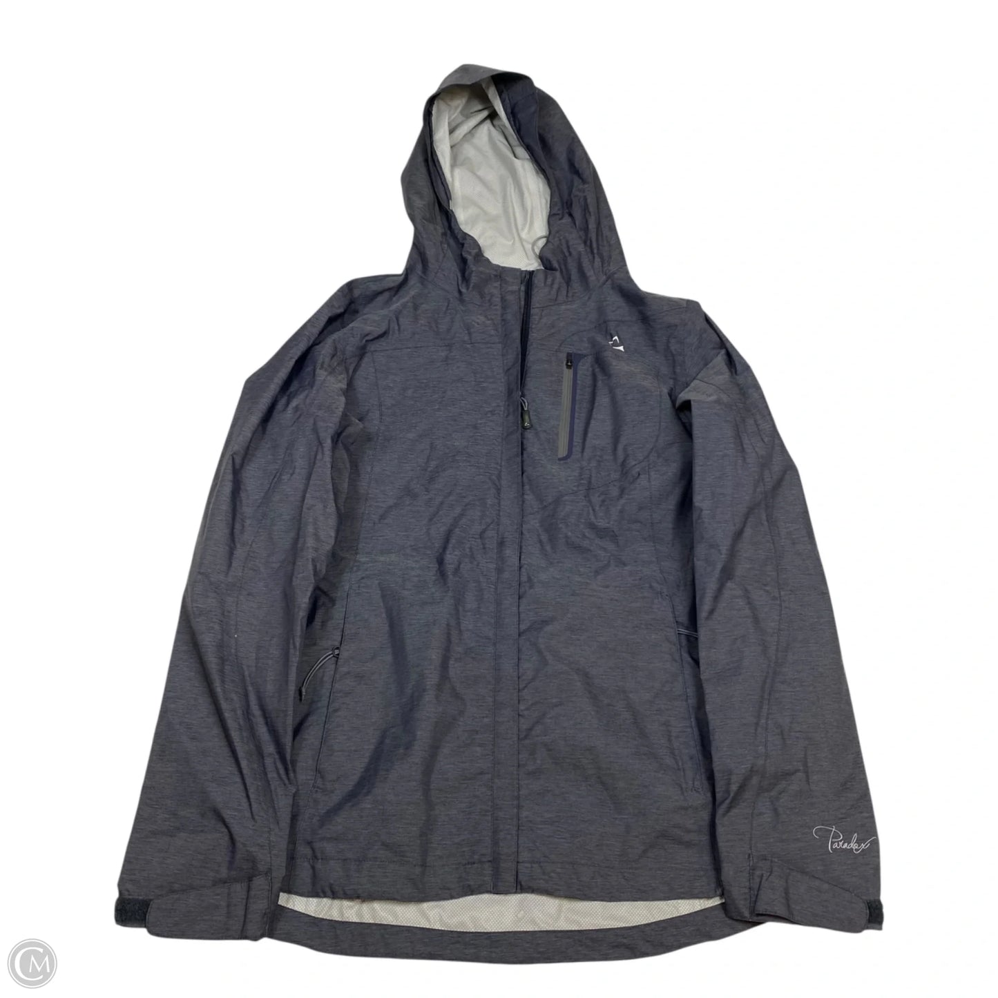 Jacket Windbreaker By Paradox In Grey, Size: L