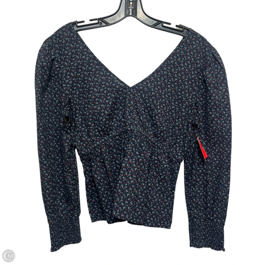 Top Long Sleeve By Madewell In Navy, Size: S