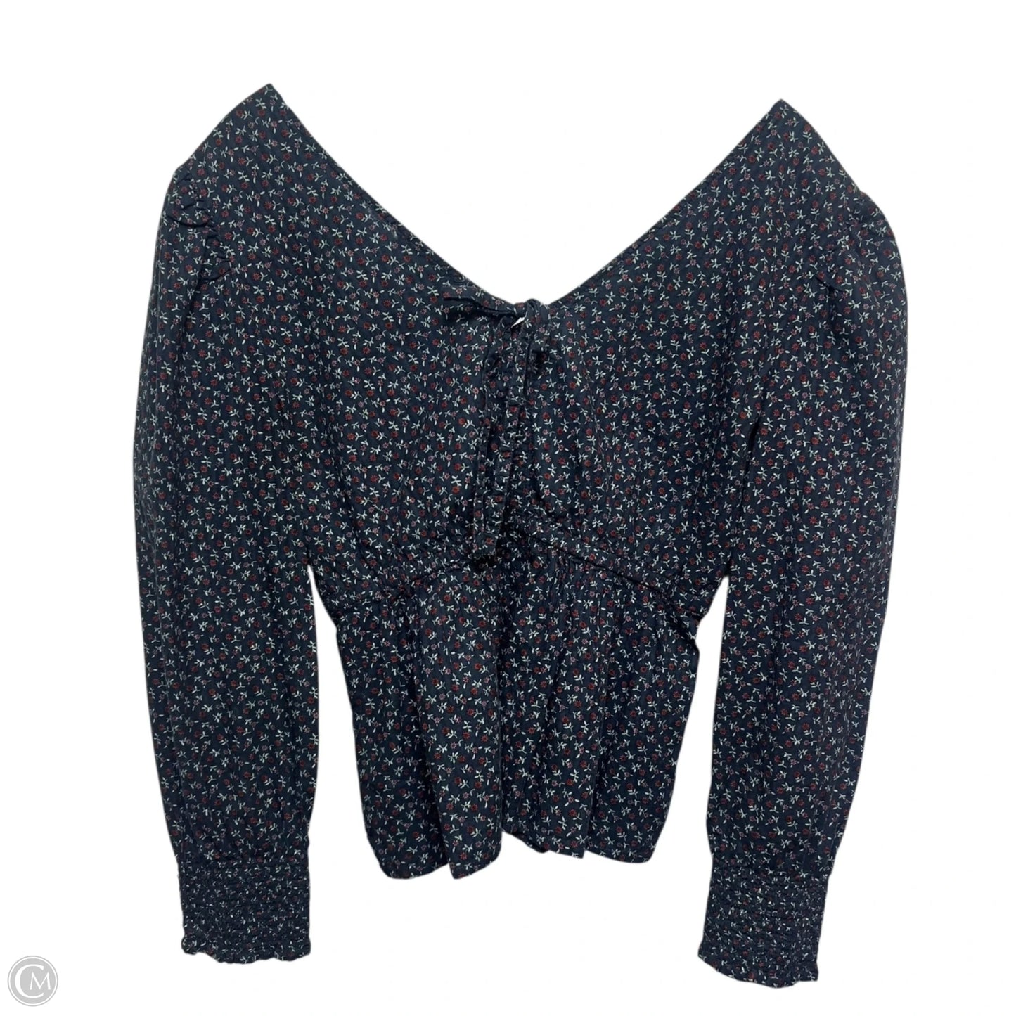 Top Long Sleeve By Madewell In Navy, Size: S