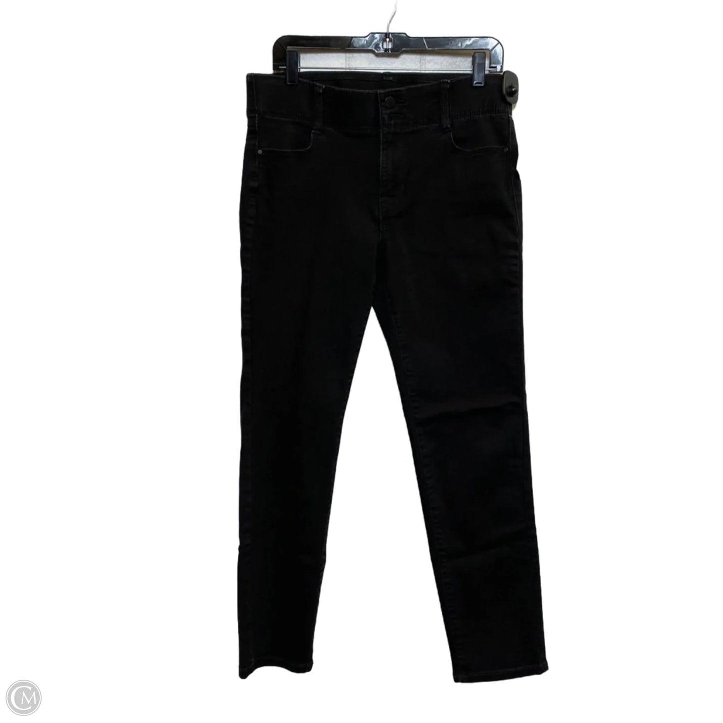 Jeans Straight By Nine West Apparel In Black Denim, Size: 10