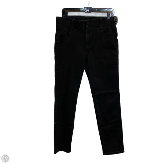 Jeans Straight By Nine West Apparel In Black Denim, Size: 10