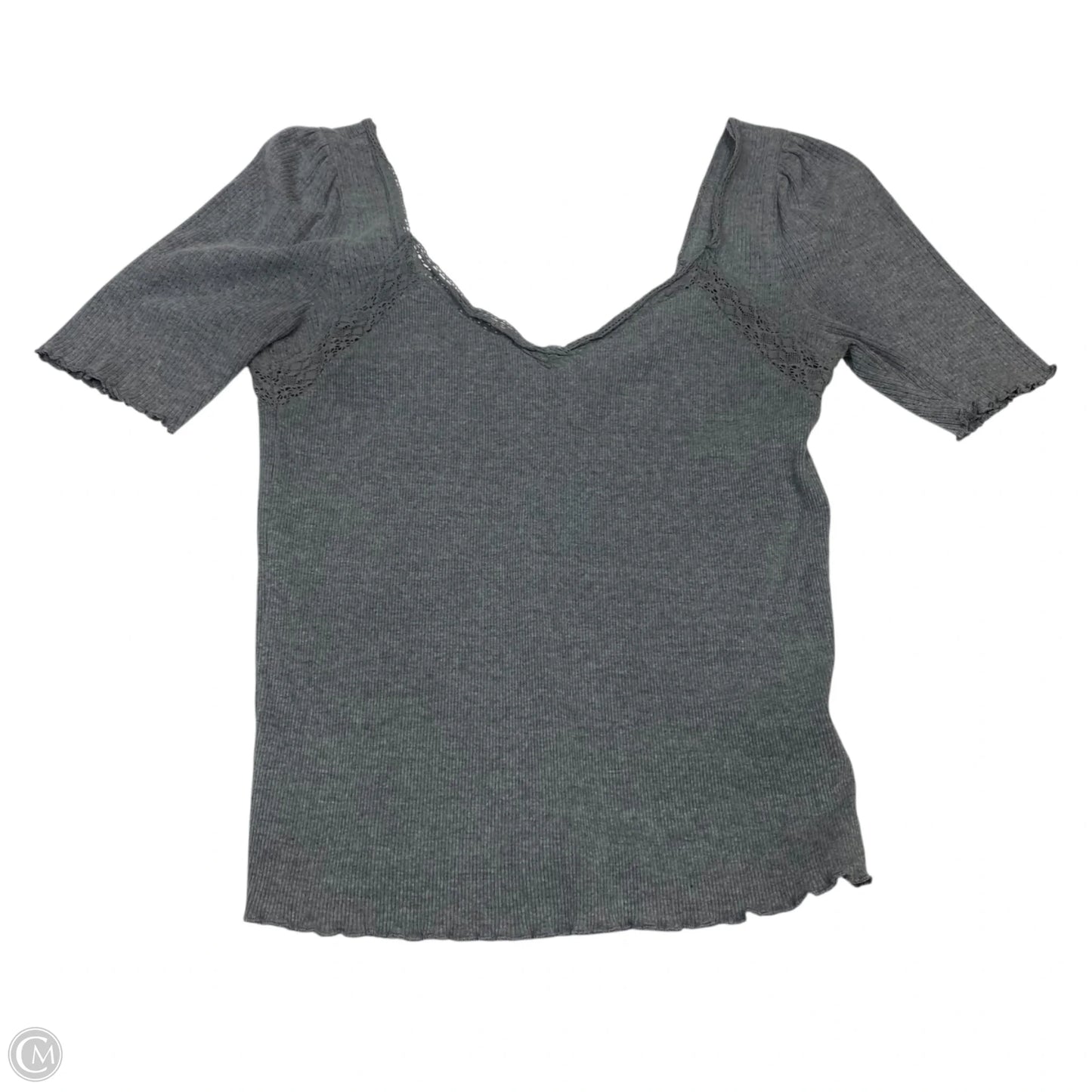 Top Short Sleeve By Free People In Grey, Size: M