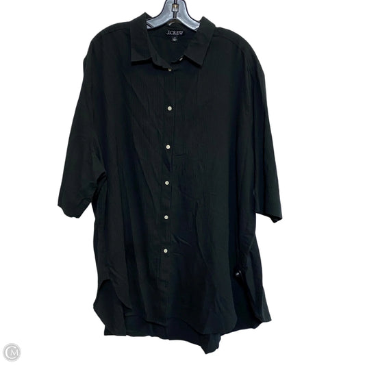 Top 3/4 Sleeve By J. Crew In Black, Size: 3x