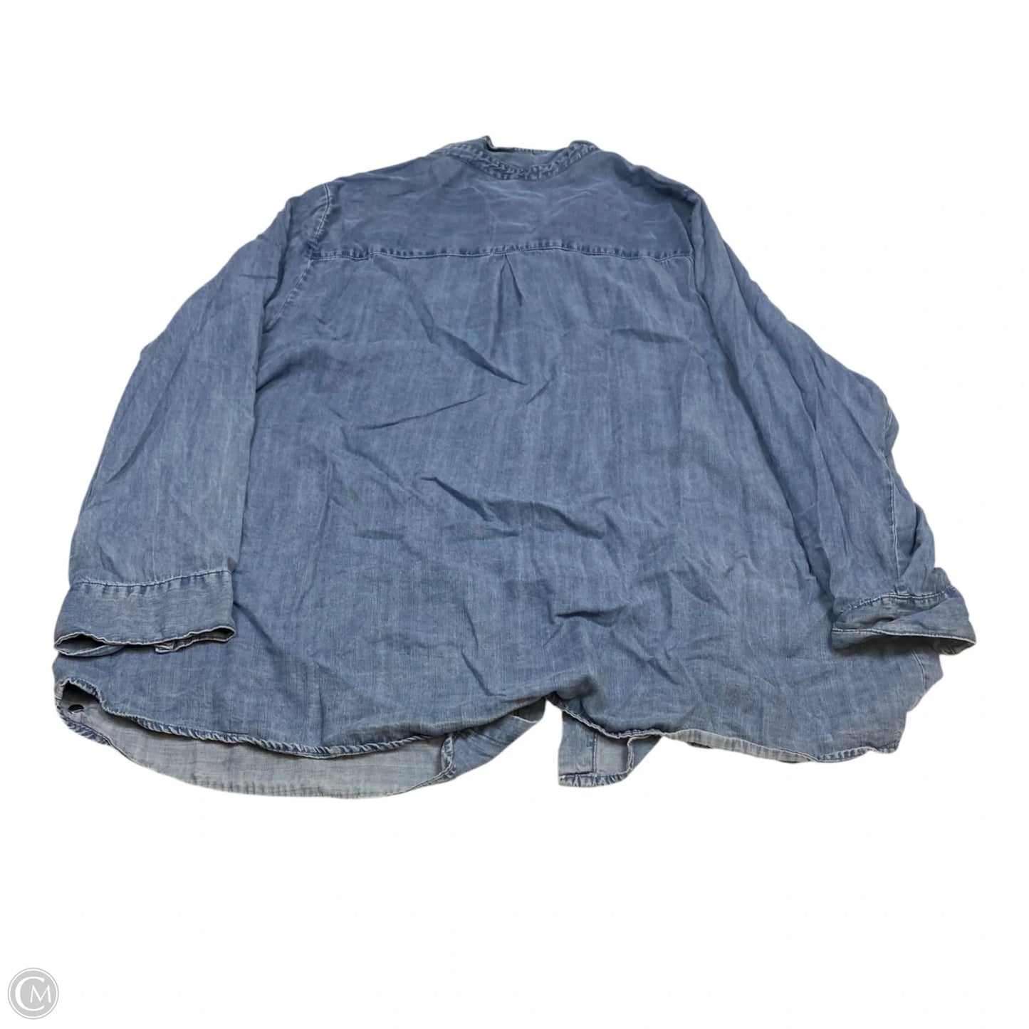 Top Long Sleeve By Velvet Heart In Blue Denim, Size: 3x