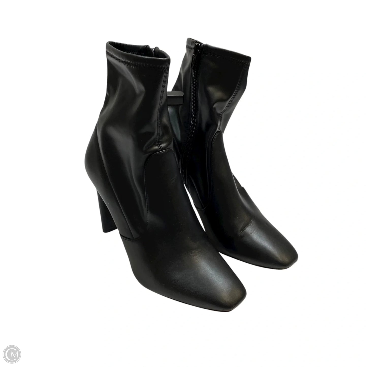 Boots Ankle Heels By Aldo In Black, Size: 8