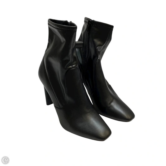 Boots Ankle Heels By Aldo In Black, Size: 8