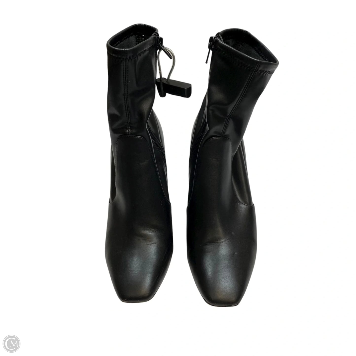 Boots Ankle Heels By Aldo In Black, Size: 8