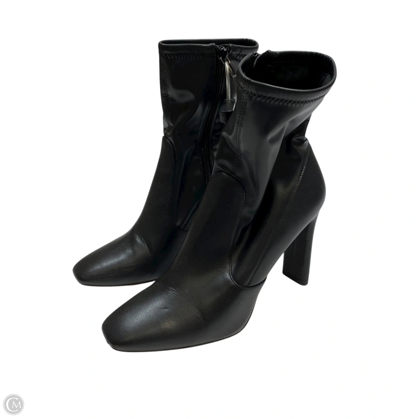 Boots Ankle Heels By Aldo In Black, Size: 8