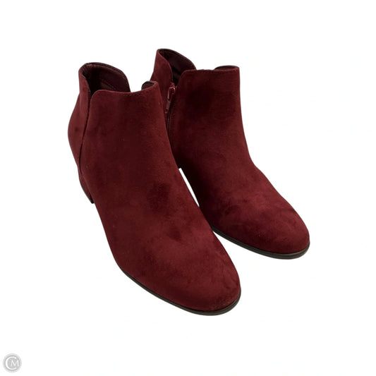 Boots Ankle Heels By Kim Rogers In Red, Size: 7