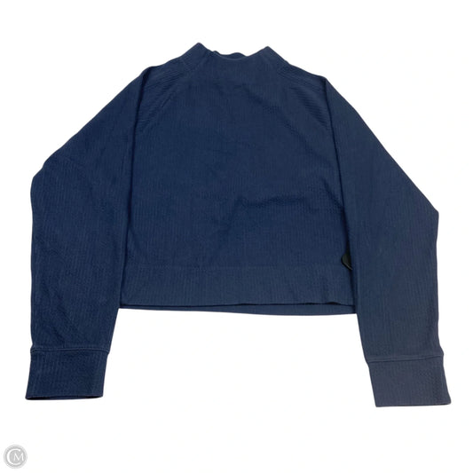 Athletic Top Long Sleeve Collar By Calia In Blue, Size: L