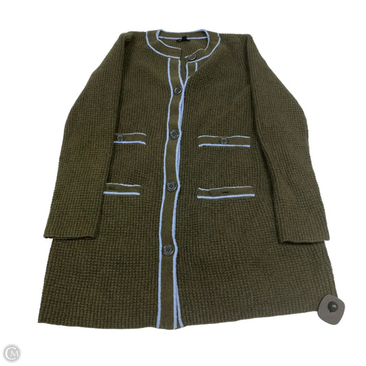 Sweater Cardigan By Talbots In Green, Size: Sp