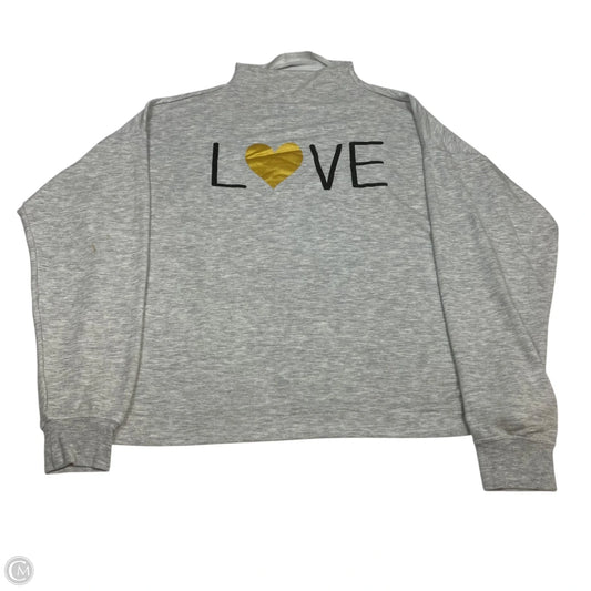 Top Long Sleeve By Marled In Grey, Size: L