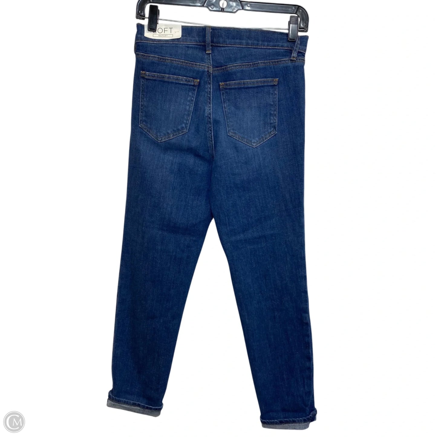 Jeans Skinny By Loft In Blue Denim, Size: 0p