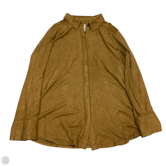 Top Long Sleeve By Chicos In Brown, Size: L