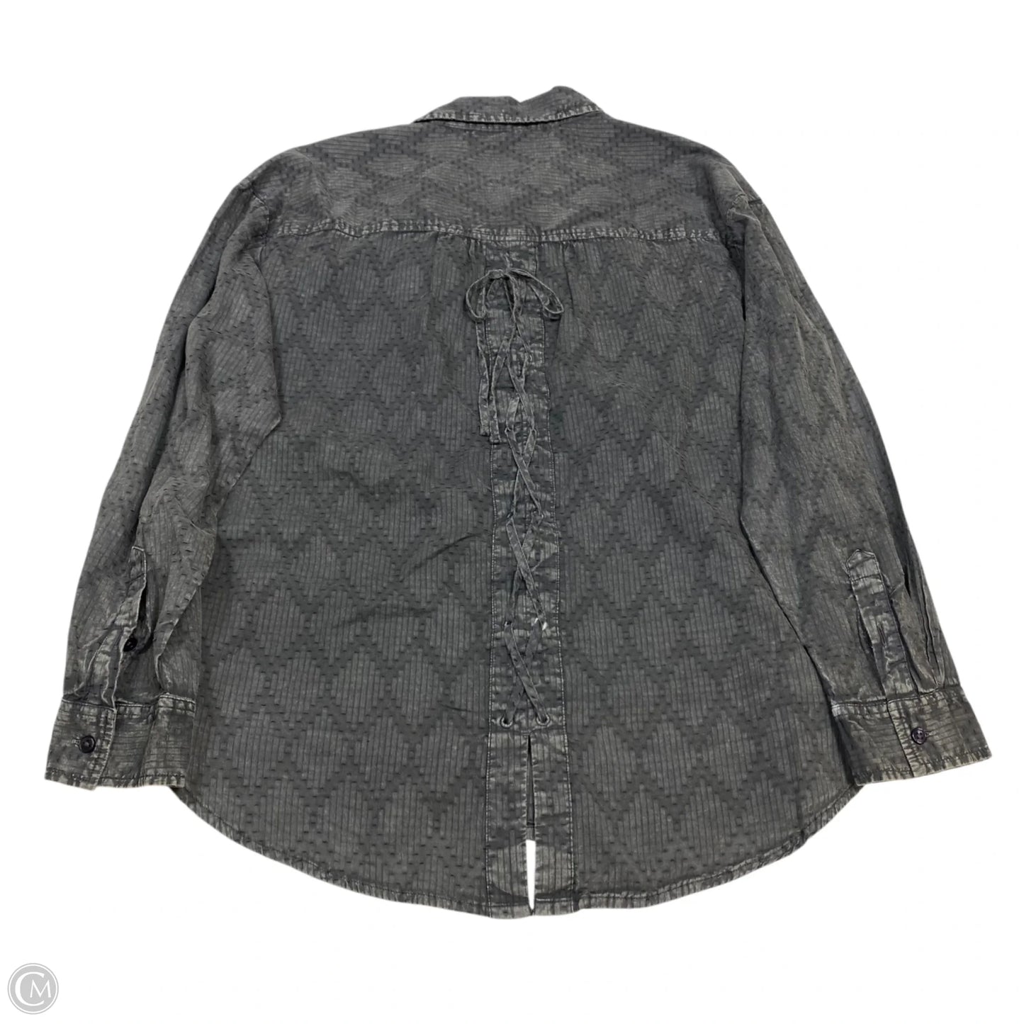 Top Long Sleeve By Wonderly In Grey, Size: L
