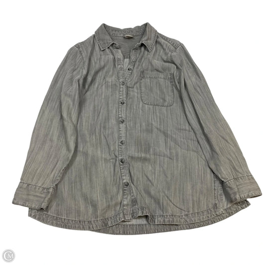 Top Long Sleeve By Chicos In Grey, Size: L