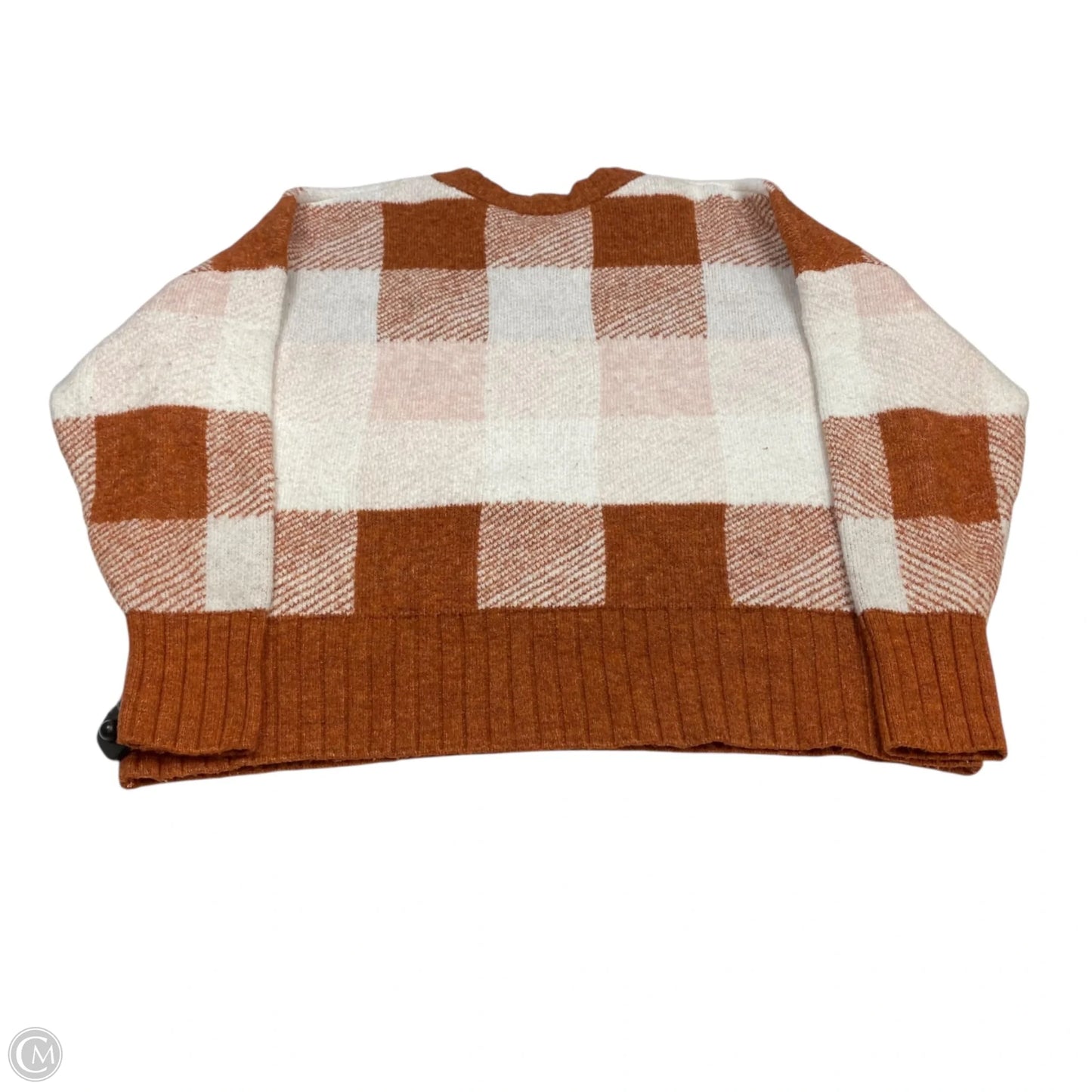 Sweater By A New Day In Orange & White, Size: Xxl