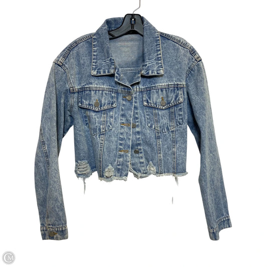 Jacket Denim By Blue B In Blue Denim, Size: L