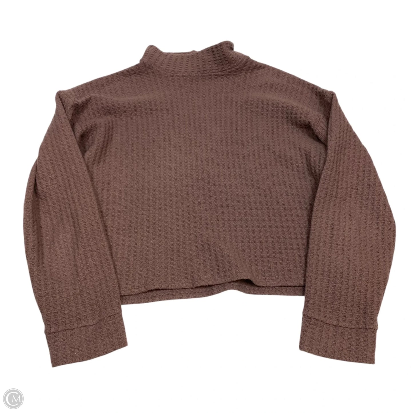 Top Long Sleeve By American Eagle In Purple, Size: M