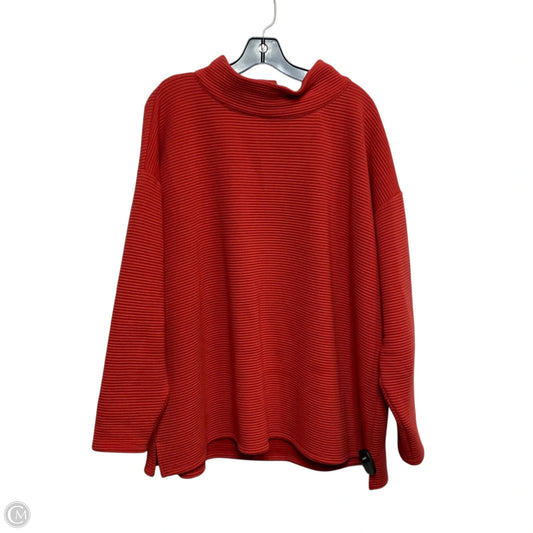 Top Long Sleeve By Wonderly In Red, Size: 2x