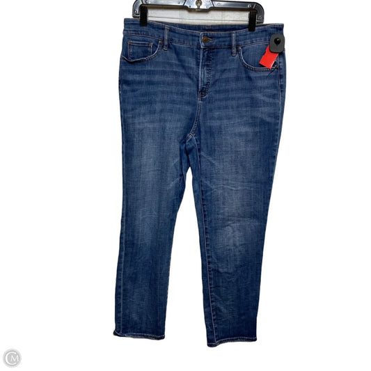 Jeans Cropped By Chicos In Blue Denim, Size: 10