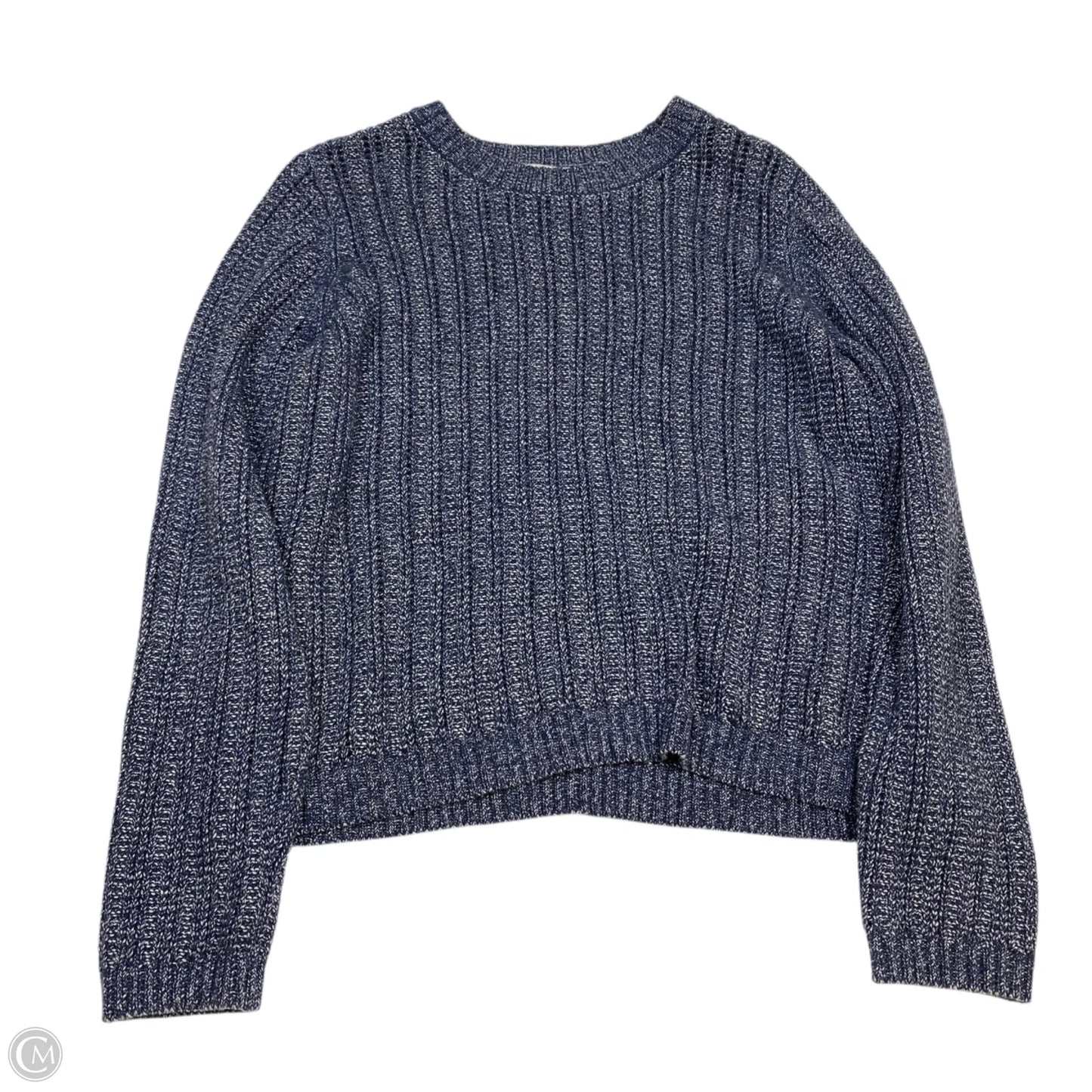 Sweater By Wonderly In Blue & White, Size: M