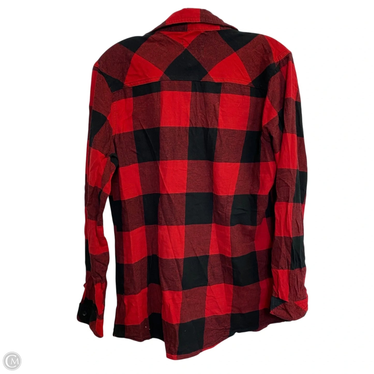 Top Long Sleeve By Ci Sono In Black & Red, Size: M