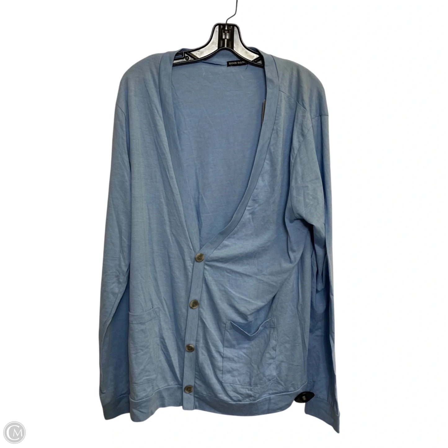 Cardigan By Broken English In Blue, Size: Xl