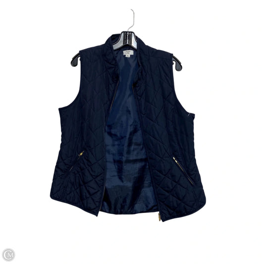Vest Puffer & Quilted By Crown And Ivy In Navy, Size: L