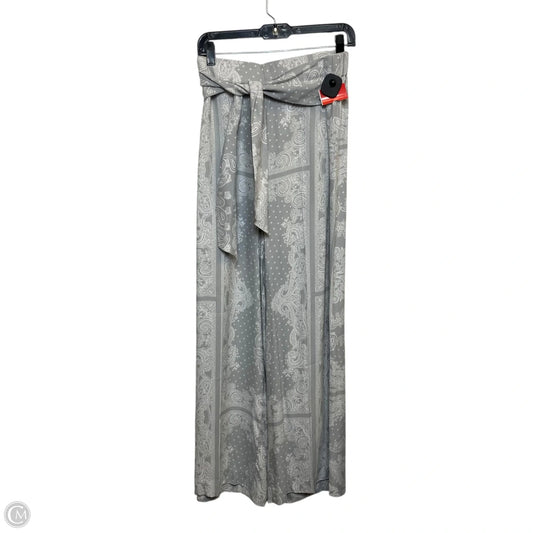 Pants Wide Leg By Ann Taylor In Grey & White, Size: Xl