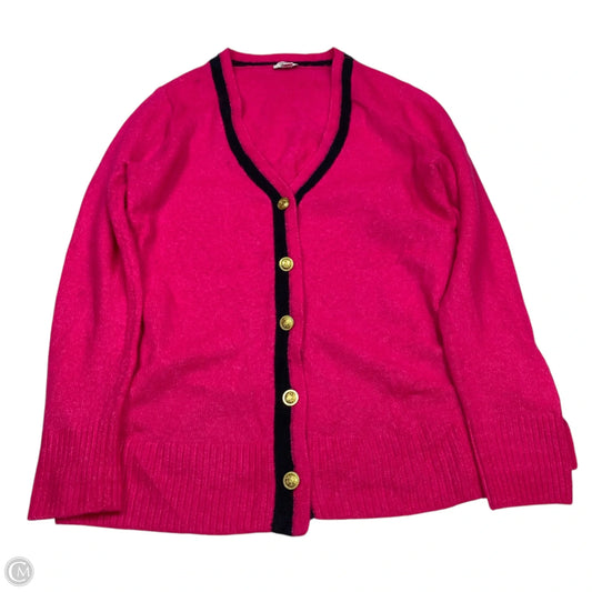 Sweater Cardigan By Crown And Ivy In Pink, Size: L
