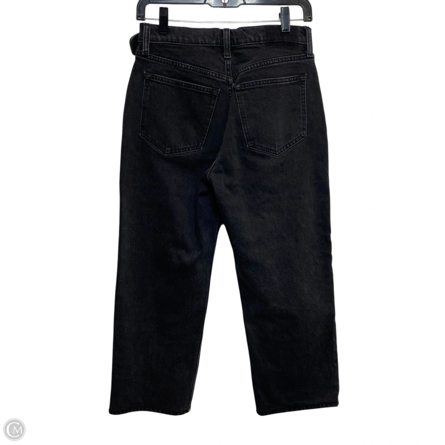 Jeans Straight By Abercrombie And Fitch In Black Denim, Size: 2