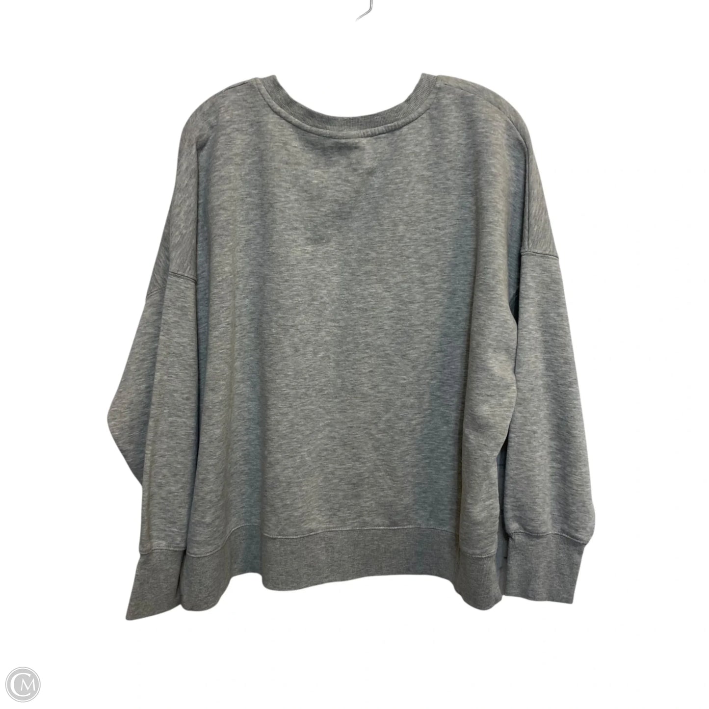 Sweatshirt Crewneck By Oak & Trellis In Grey, Size: 2x